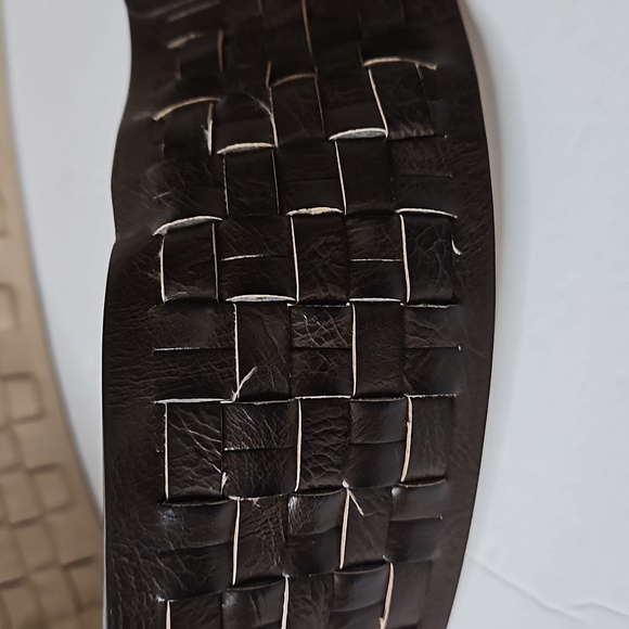 Double Buckle Wide Belt Sz M Brown  NWT - Picture 4 of 9